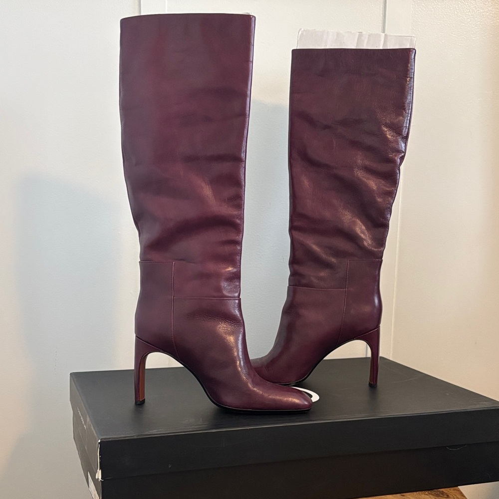 Purple Knee-High Derek Lam ETNA Leather Boots